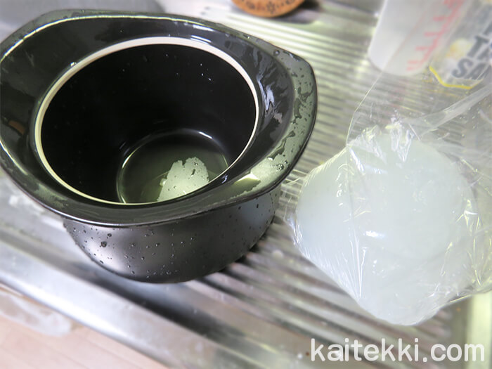 土鍋を水洗いして完全に乾くまで干す